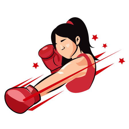 Girls Boxing Clip Art